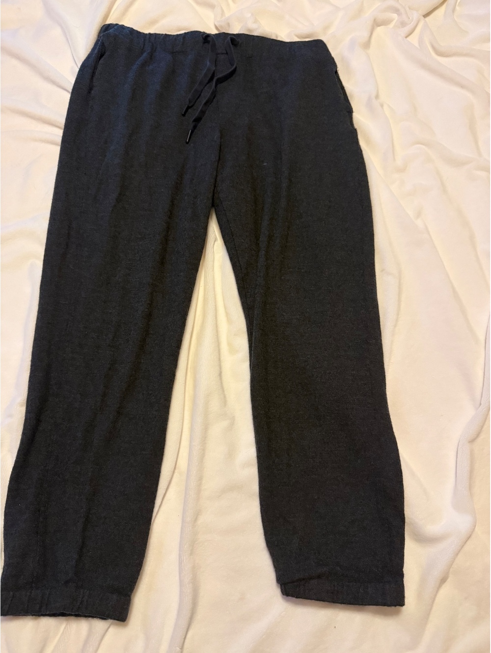 Rare Rag & Bone Superfine Japanese Knit Wool Sweatpants Dark Gray Large